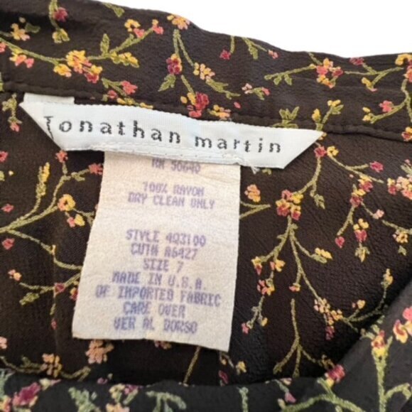 Vintage Jonathan Martin Ditsy Floral Mini Skirt Size 7 Boho Cottagecore Y2K EUC - Picture 8 of 9